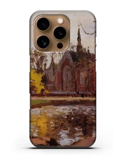 Чехол Колледж Далвич, Лондон (Писсарро Камиль) силиконовый для iPhone 16 Pro