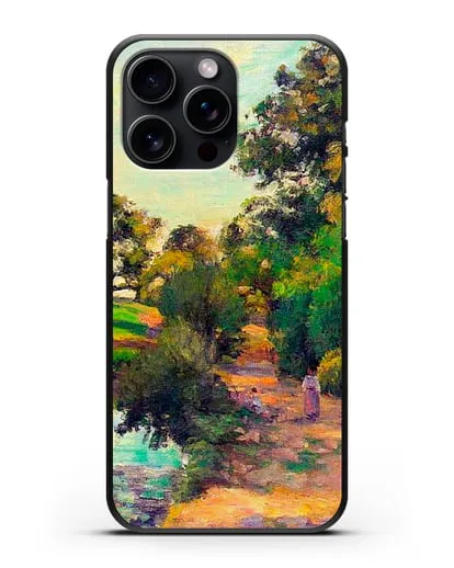 Чехол Мост в Монфуко (Писсарро Камиль) силиконовый для iPhone 15 Pro Max