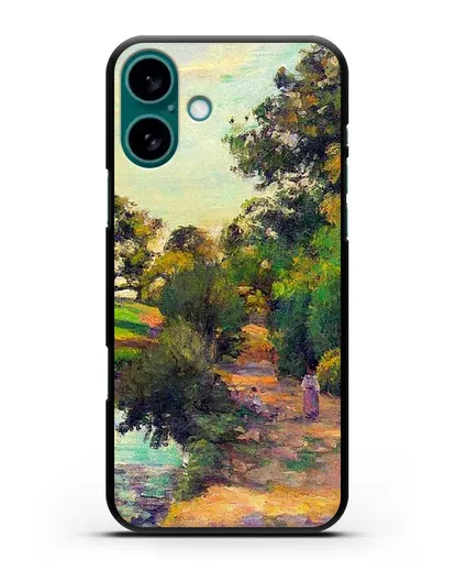 Чехол Мост в Монфуко (Писсарро Камиль) силиконовый для iPhone 16 Plus
