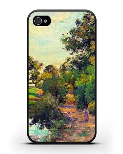 Чехол Мост в Монфуко (Писсарро Камиль) силиконовый для iPhone 4/4s