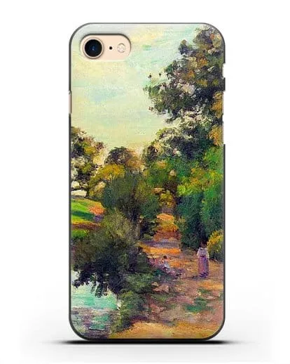 Чехол Мост в Монфуко (Писсарро Камиль) силиконовый для iPhone 8