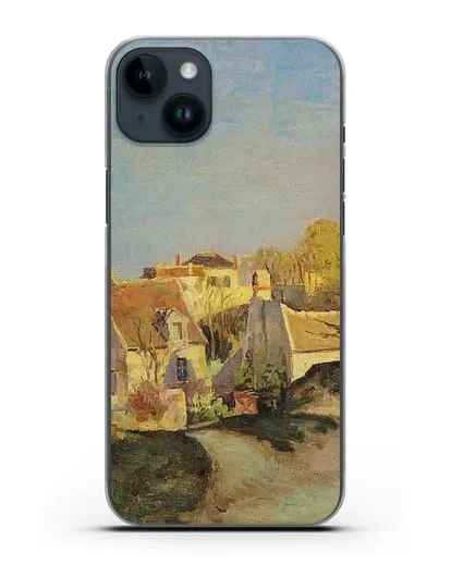 Чехол Часть Джалле, Понтуаз (Писсарро Камиль) силиконовый для iPhone 14 Plus