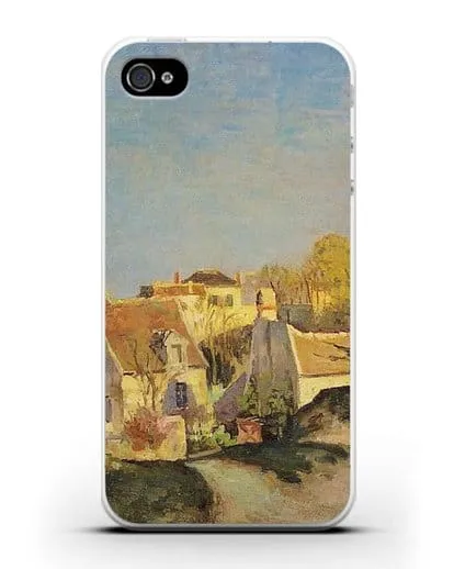 Чехол Часть Джалле, Понтуаз (Писсарро Камиль) силиконовый для iPhone 4/4s