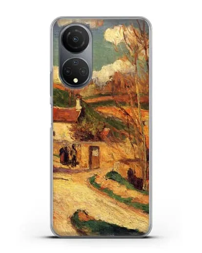 Чехол Перекресток у Эрмитажа, Понтуаз (Писсарро Камиль) силиконовый для Honor X7