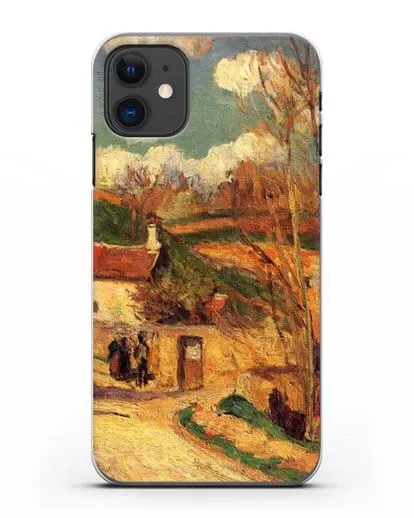 Чехол Перекресток у Эрмитажа, Понтуаз (Писсарро Камиль) силиконовый для iPhone 11