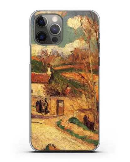 Чехол Перекресток у Эрмитажа, Понтуаз (Писсарро Камиль) силиконовый для iPhone 12 Pro