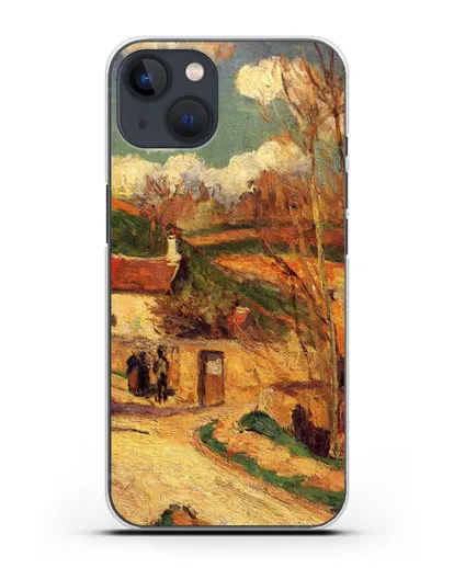 Чехол Перекресток у Эрмитажа, Понтуаз (Писсарро Камиль) силиконовый для iPhone 13 Mini