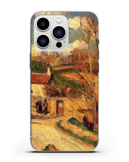 Чехол Перекресток у Эрмитажа, Понтуаз (Писсарро Камиль) силиконовый для iPhone 13 Pro