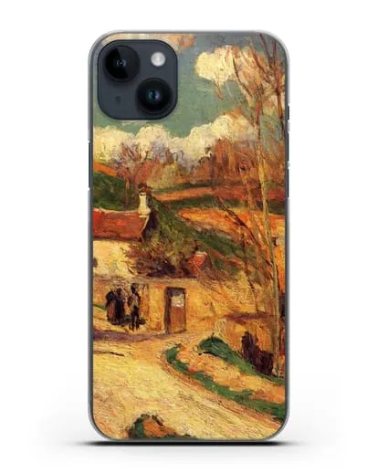 Чехол Перекресток у Эрмитажа, Понтуаз (Писсарро Камиль) силиконовый для iPhone 14 Plus