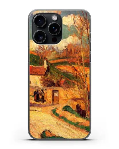 Чехол Перекресток у Эрмитажа, Понтуаз (Писсарро Камиль) силиконовый для iPhone 15 Pro Max