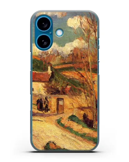 Чехол Перекресток у Эрмитажа, Понтуаз (Писсарро Камиль) силиконовый для iPhone 16