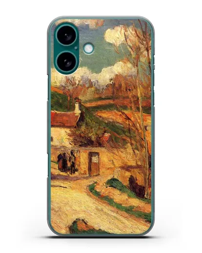 Чехол Перекресток у Эрмитажа, Понтуаз (Писсарро Камиль) силиконовый для iPhone 16 Plus