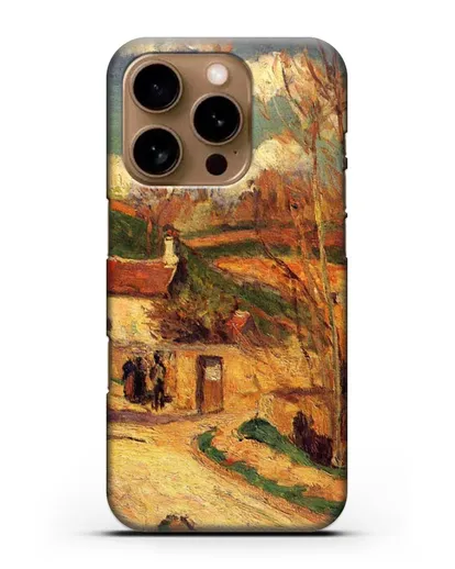 Чехол Перекресток у Эрмитажа, Понтуаз (Писсарро Камиль) силиконовый для iPhone 16 Pro