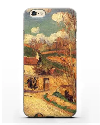 Чехол Перекресток у Эрмитажа, Понтуаз (Писсарро Камиль) силиконовый для iPhone 6