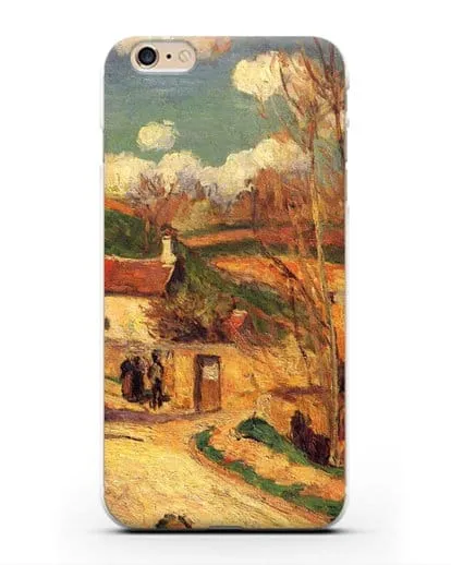 Чехол Перекресток у Эрмитажа, Понтуаз (Писсарро Камиль) силиконовый для iPhone 6 Plus