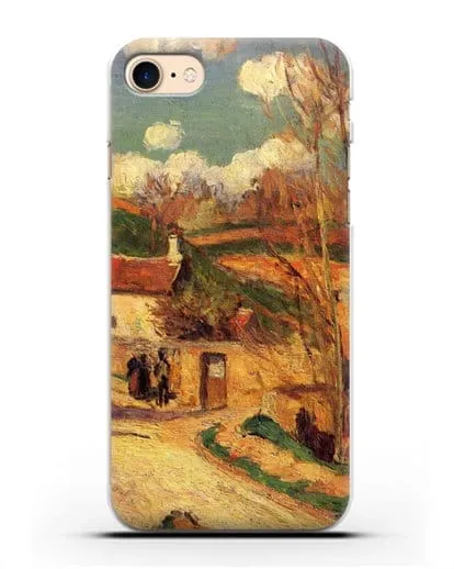 Чехол Перекресток у Эрмитажа, Понтуаз (Писсарро Камиль) силиконовый для iPhone 8