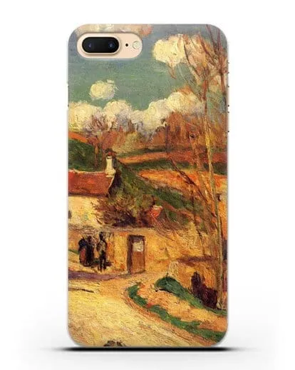 Чехол Перекресток у Эрмитажа, Понтуаз (Писсарро Камиль) силиконовый для iPhone 7 Plus