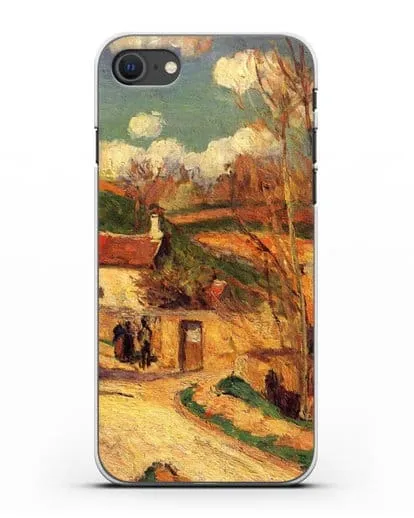 Чехол Перекресток у Эрмитажа, Понтуаз (Писсарро Камиль) силиконовый для iPhone SE 2020