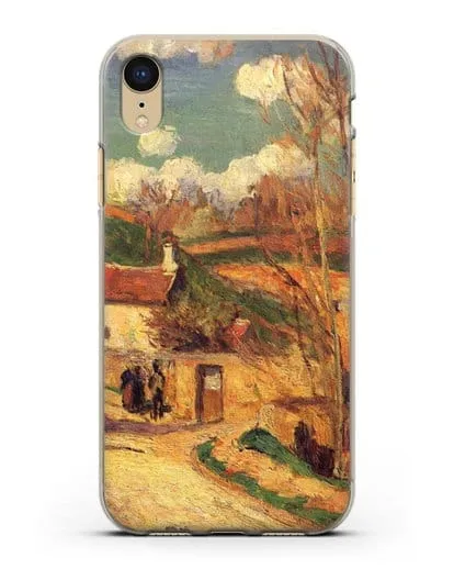Чехол Перекресток у Эрмитажа, Понтуаз (Писсарро Камиль) силиконовый для iPhone XR