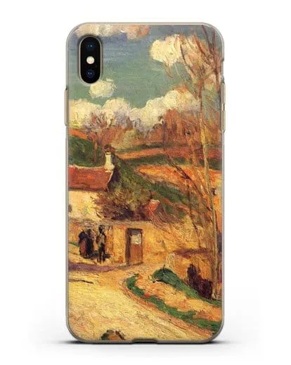 Чехол Перекресток у Эрмитажа, Понтуаз (Писсарро Камиль) силиконовый для iPhone XS Max