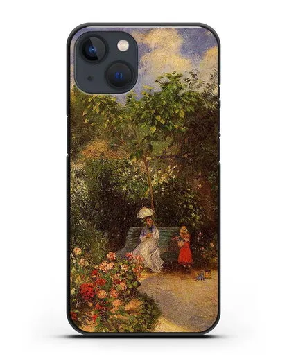 Чехол Сад в Понтуазе (Писсарро Камиль) силиконовый для iPhone 13 Mini