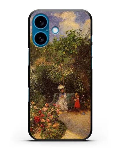 Чехол Сад в Понтуазе (Писсарро Камиль) силиконовый для iPhone 16