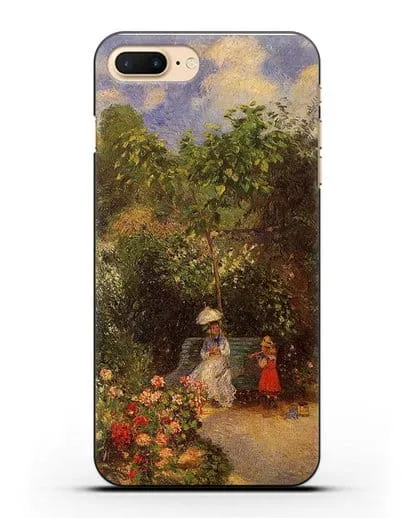 Чехол Сад в Понтуазе (Писсарро Камиль) силиконовый для iPhone 7 Plus