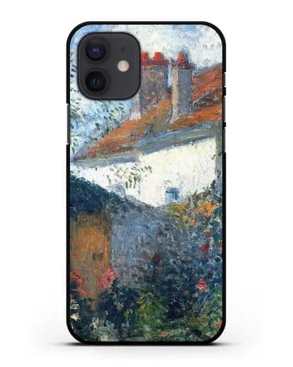 Чехол Этюд в Понтуазе (Писсарро Камиль) силиконовый для iPhone 12