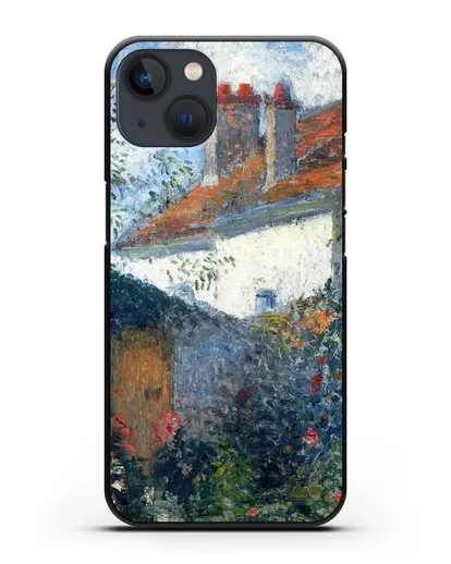 Чехол Этюд в Понтуазе (Писсарро Камиль) силиконовый для iPhone 13