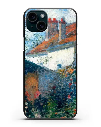 Чехол Этюд в Понтуазе (Писсарро Камиль) силиконовый для iPhone 15 Plus