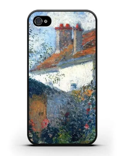 Чехол Этюд в Понтуазе (Писсарро Камиль) силиконовый для iPhone 4/4s