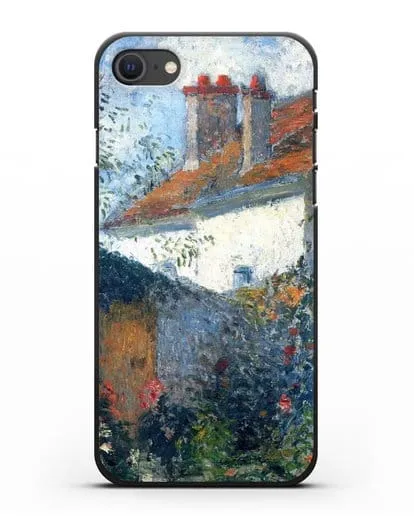 Чехол Этюд в Понтуазе (Писсарро Камиль) силиконовый для iPhone SE 2020
