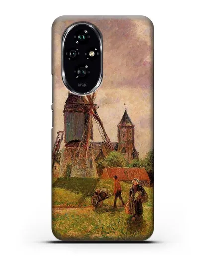 Чехол Ветряная мельница Нокке, Бельгия (Писсарро Камиль) силиконовый для Honor 200
