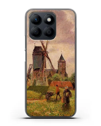 Чехол Ветряная мельница Нокке, Бельгия (Писсарро Камиль) силиконовый для Honor X8b