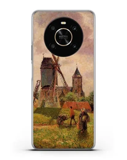 Чехол Ветряная мельница Нокке, Бельгия (Писсарро Камиль) силиконовый для Honor X9