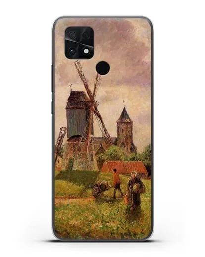 Чехол Ветряная мельница Нокке, Бельгия (Писсарро Камиль) силиконовый для Xiaomi Poco C40