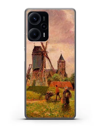 Чехол Ветряная мельница Нокке, Бельгия (Писсарро Камиль) силиконовый для Xiaomi Poco F5