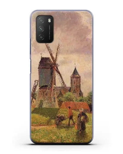 Чехол Ветряная мельница Нокке, Бельгия (Писсарро Камиль) силиконовый для Xiaomi Poco M3