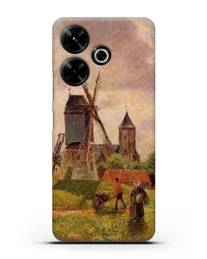 Чехол Ветряная мельница Нокке, Бельгия (Писсарро Камиль) силиконовый для Xiaomi Poco M6