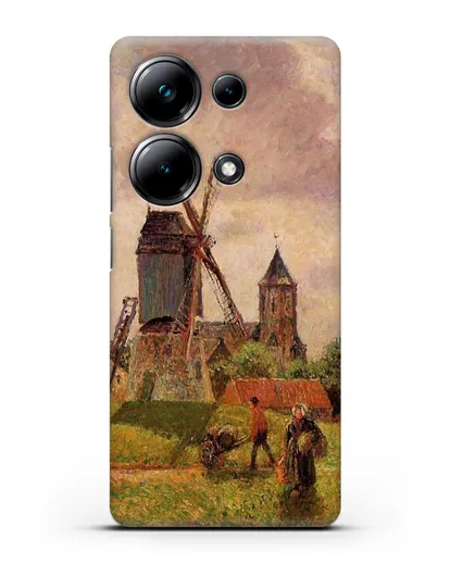 Чехол Ветряная мельница Нокке, Бельгия (Писсарро Камиль) силиконовый для Xiaomi Poco M6 Pro