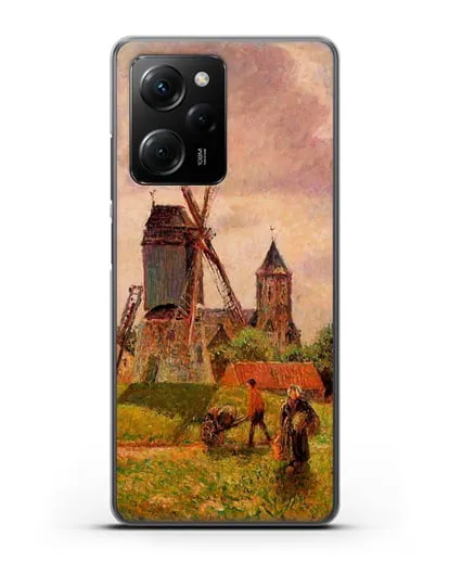 Чехол Ветряная мельница Нокке, Бельгия (Писсарро Камиль) силиконовый для Xiaomi Poco X5 Pro
