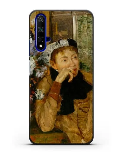 Чехол Женщина, сидящая рядом с вазой с цветами (Дега Эдгар) силиконовый для Honor 20
