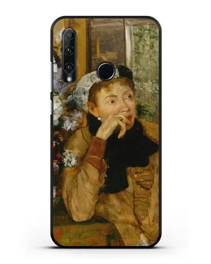 Чехол Женщина, сидящая рядом с вазой с цветами (Дега Эдгар) силиконовый для Honor 20e
