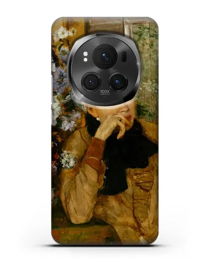 Чехол Женщина, сидящая рядом с вазой с цветами (Дега Эдгар) силиконовый для Honor Magic 6 Pro