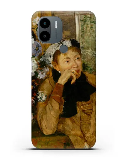 Чехол Женщина, сидящая рядом с вазой с цветами (Дега Эдгар) силиконовый для Xiaomi Poco C51