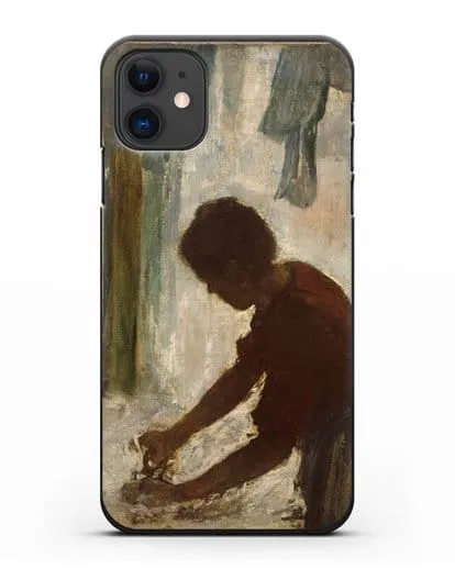 Чехол Женщина гладит (Дега Эдгар) силиконовый для iPhone 11