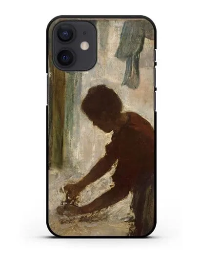Чехол Женщина гладит (Дега Эдгар) силиконовый для iPhone 12 mini