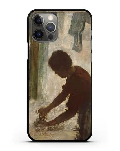 Чехол Женщина гладит (Дега Эдгар) силиконовый для iPhone 12 Pro