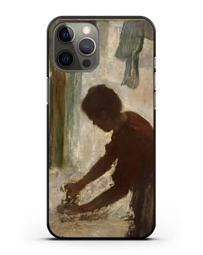 Чехол Женщина гладит (Дега Эдгар) силиконовый для iPhone 12 Pro Max