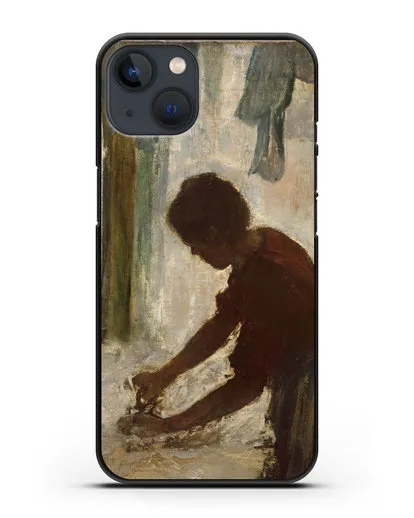 Чехол Женщина гладит (Дега Эдгар) силиконовый для iPhone 13 Mini